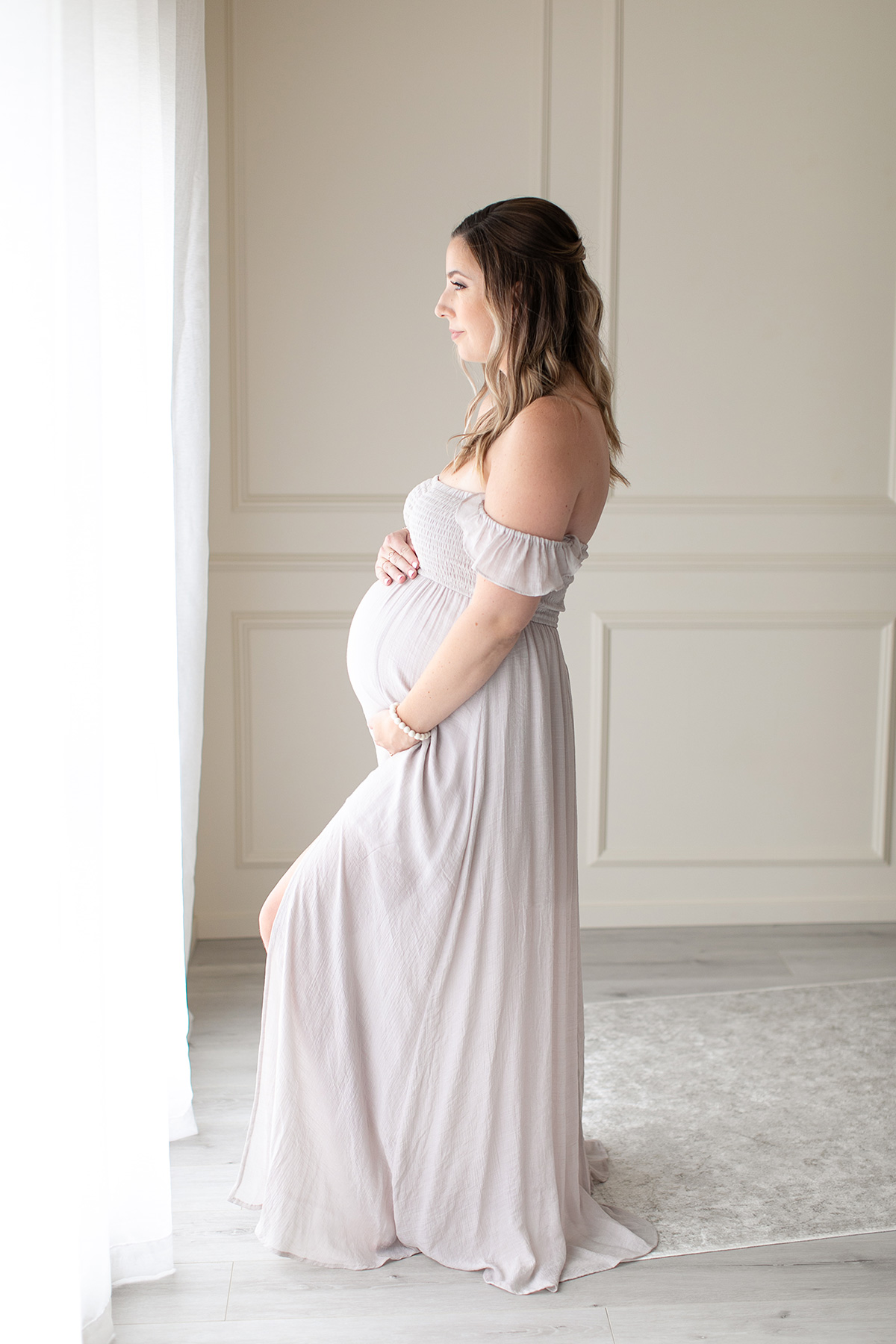 13+ Cream Maternity Dress