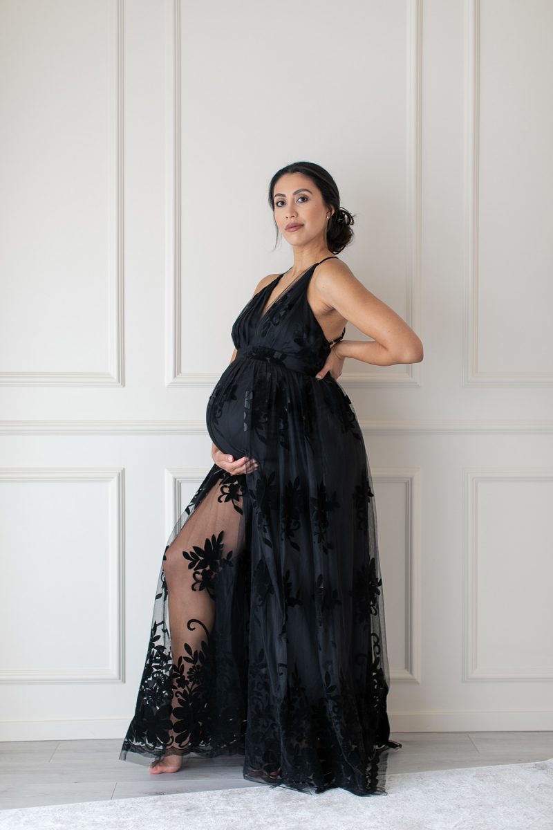 Fancy Black Maternity