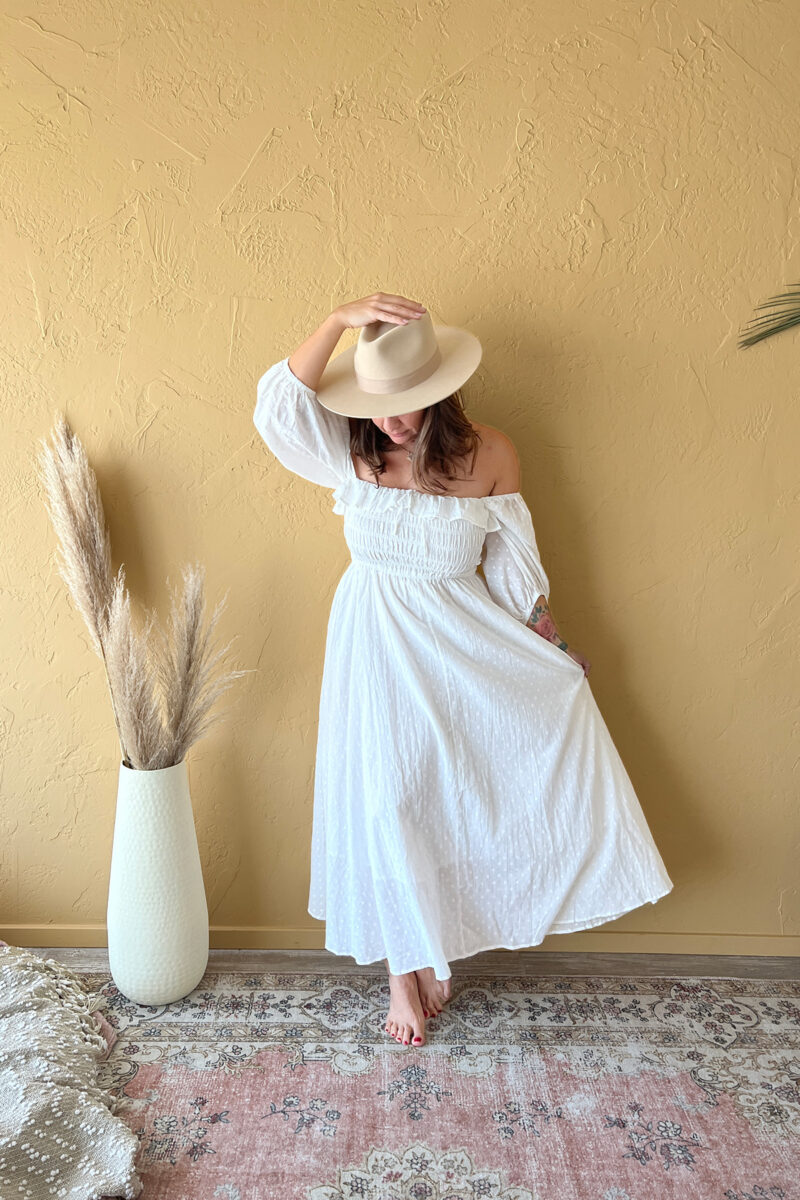 Simple White Midi