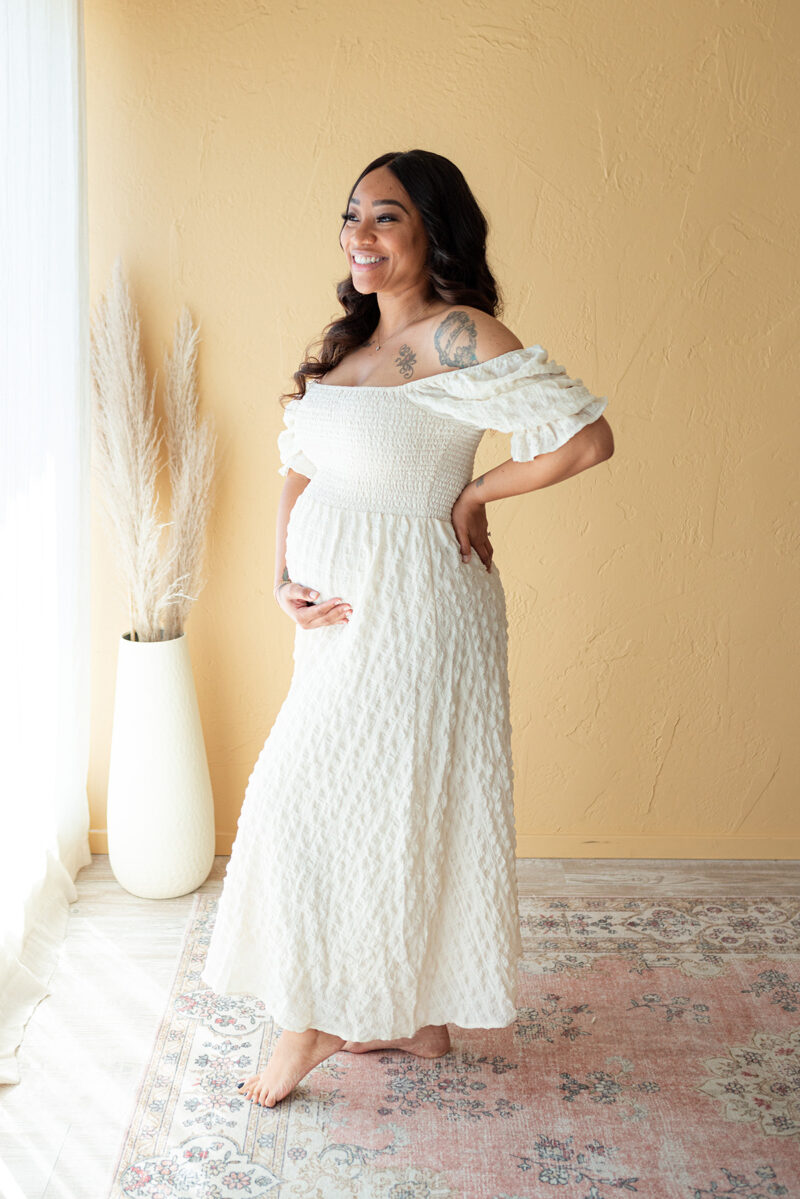 Textured Maternity Dress.